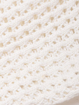 透かし編み 7分袖セーター