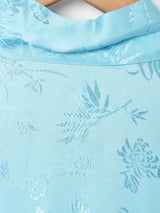 中国製 織り柄 ロングガウン