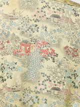 総柄 ショートガウン