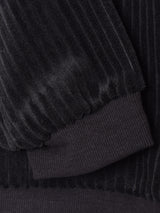 【4色展開】Backers ストライプ ベロア リブトップス