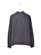 長袖 シアーブラウス