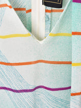 ベルト付き 長袖ボウタイワンピース