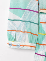 ベルト付き 長袖ボウタイワンピース