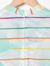 ベルト付き 長袖ボウタイワンピース