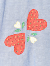 パッチ付き シャンブレーシャツ