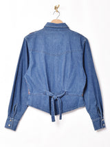 べスト付き 長袖デニムシャツ