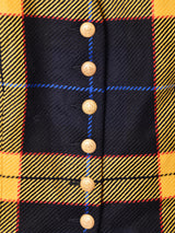 ドイツ製 チェック ウールベスト