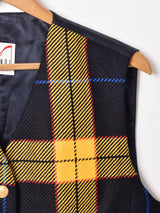 ドイツ製 チェック ウールベスト