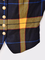 ドイツ製 チェック ウールベスト