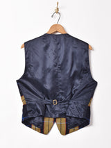 ドイツ製 チェック ウールベスト