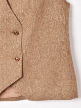 へリンボーン ネップ ダブルボタンベスト