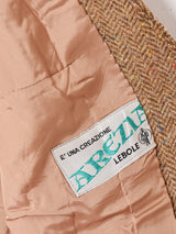 へリンボーン ネップ ダブルボタンベスト