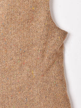 へリンボーン ネップ ダブルボタンベスト