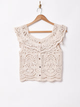 Meridianクロシェ フリルトップス