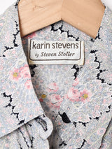 アメリカ製 ベルト付き ドルマンスリーブ五分袖ワンピース