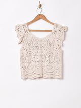 Meridianクロシェ フリルトップス