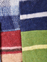 パッチワーク ウール混ベスト