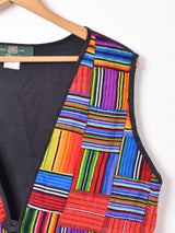 アメリカ製 パッチワーク メキシカンベスト