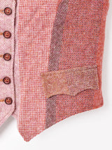 切り替えデザイン ウールベスト