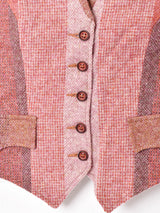 切り替えデザイン ウールベスト