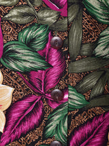 花柄 半袖オープンカラーシャツ