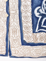 フランス製 総柄 半袖オープンカラーシャツ