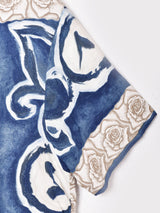 フランス製 総柄 半袖オープンカラーシャツ