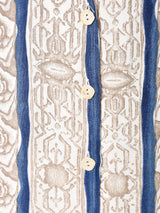 フランス製 総柄 半袖オープンカラーシャツ