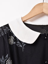 花柄 長袖ワンピース