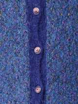 装飾 ミックス モヘアロングカーディガン