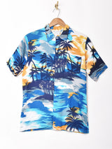 総柄 半袖シャツ