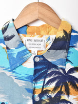 総柄 半袖シャツ