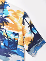 総柄 半袖シャツ