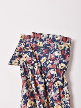 LizClaibone 花柄 オープンカラー 長袖ワンピース