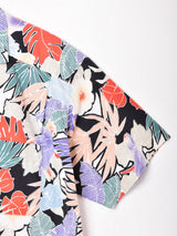 総柄 半袖オープンカラーシャツ