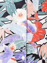 総柄 半袖オープンカラーシャツ