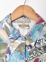 花柄 半袖シャツ