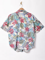 花柄 半袖シャツ