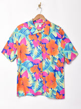 花柄 半袖シャツ
