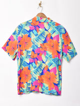 花柄 半袖シャツ