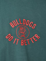【2色展開】 刺繍 スウェットシャツ【Bulldogs】