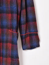 チェック ガウン