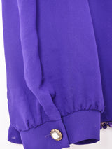 ラメデザイン 長袖 シースルーブラウス