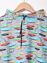 【3色展開】Emerald Motel プルオーバー 総柄 長袖トップス