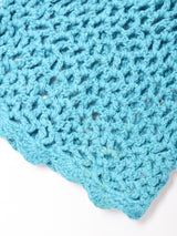 長袖 クロシェカーディガン