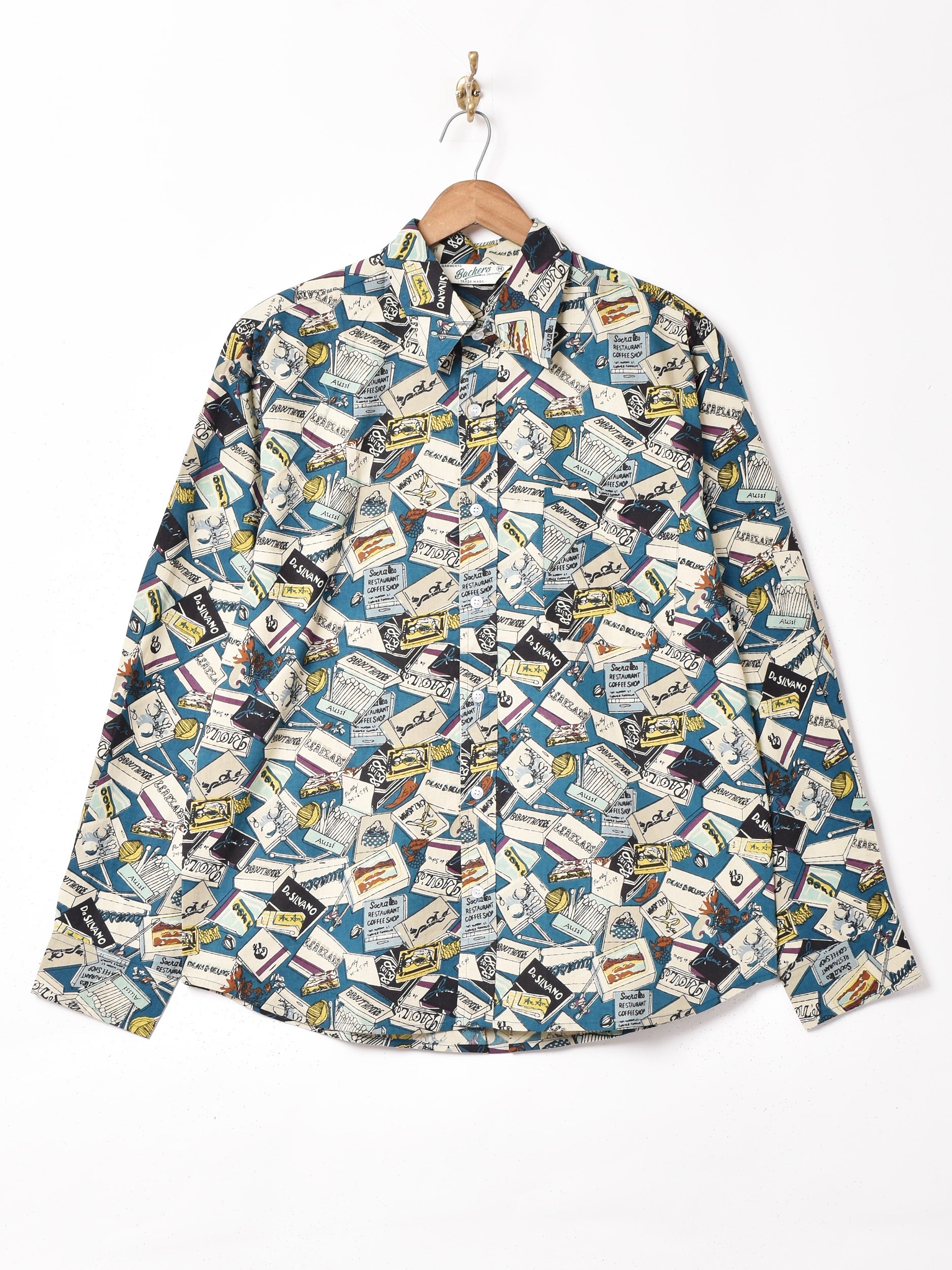 ～60s Vintage 総柄 Cotton Box Shirt DM658 2色展開】Backers マッチボックス 総柄 長袖シャツ – 古着屋Top of the
