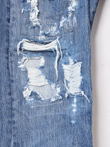 リメイク バングラディッシュ製 Levi's 501 ダメージデニムパンツ W35