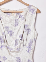 織り柄 ノースリーブドレス