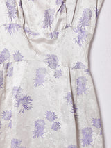 織り柄 ノースリーブドレス