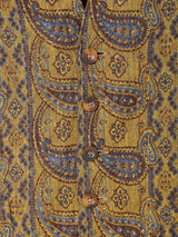 ペイズリー柄 ジャガード織りベスト